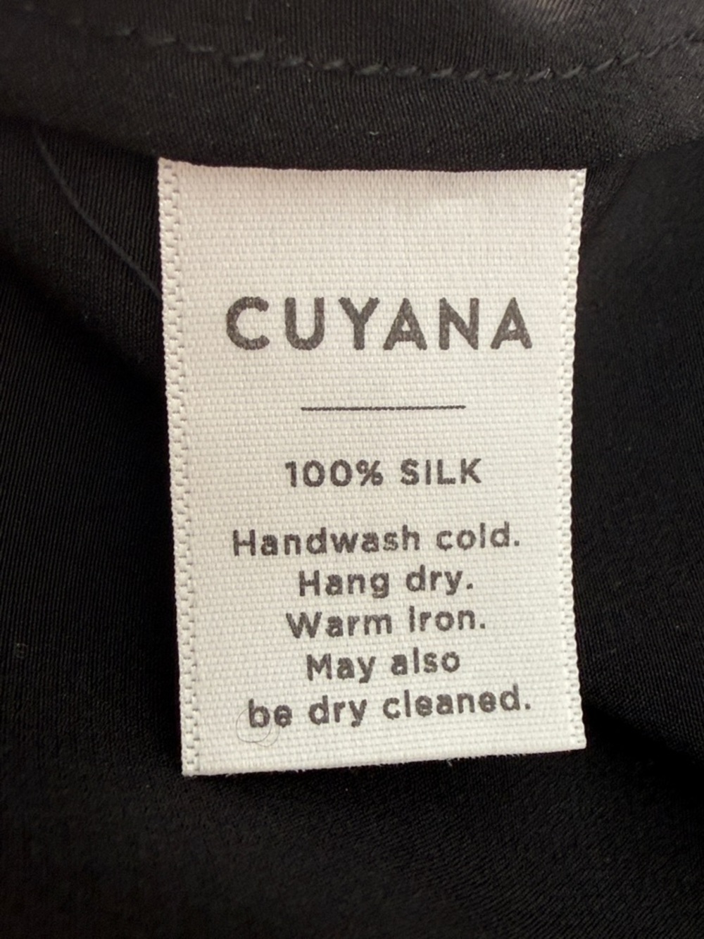 Cuyana Black Mock Neck Button-Up Long Sleeve Shirt - like new condition! - Picture 5 of 5